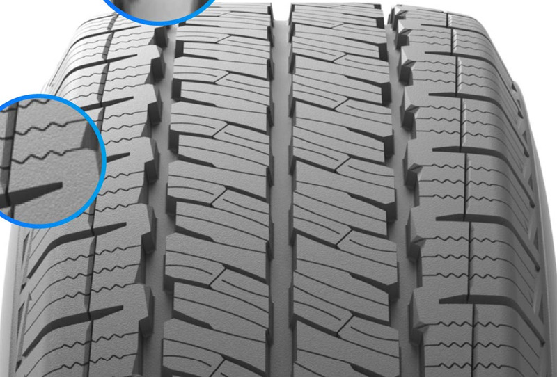 Deep-cut treads & sturdy shoulder design